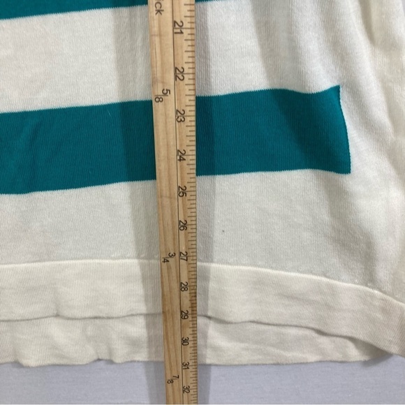 NWT Lane Bryant Green Striped Long Sleeve Pull-On Sweater Size 14/16W - Picture 4 of 8